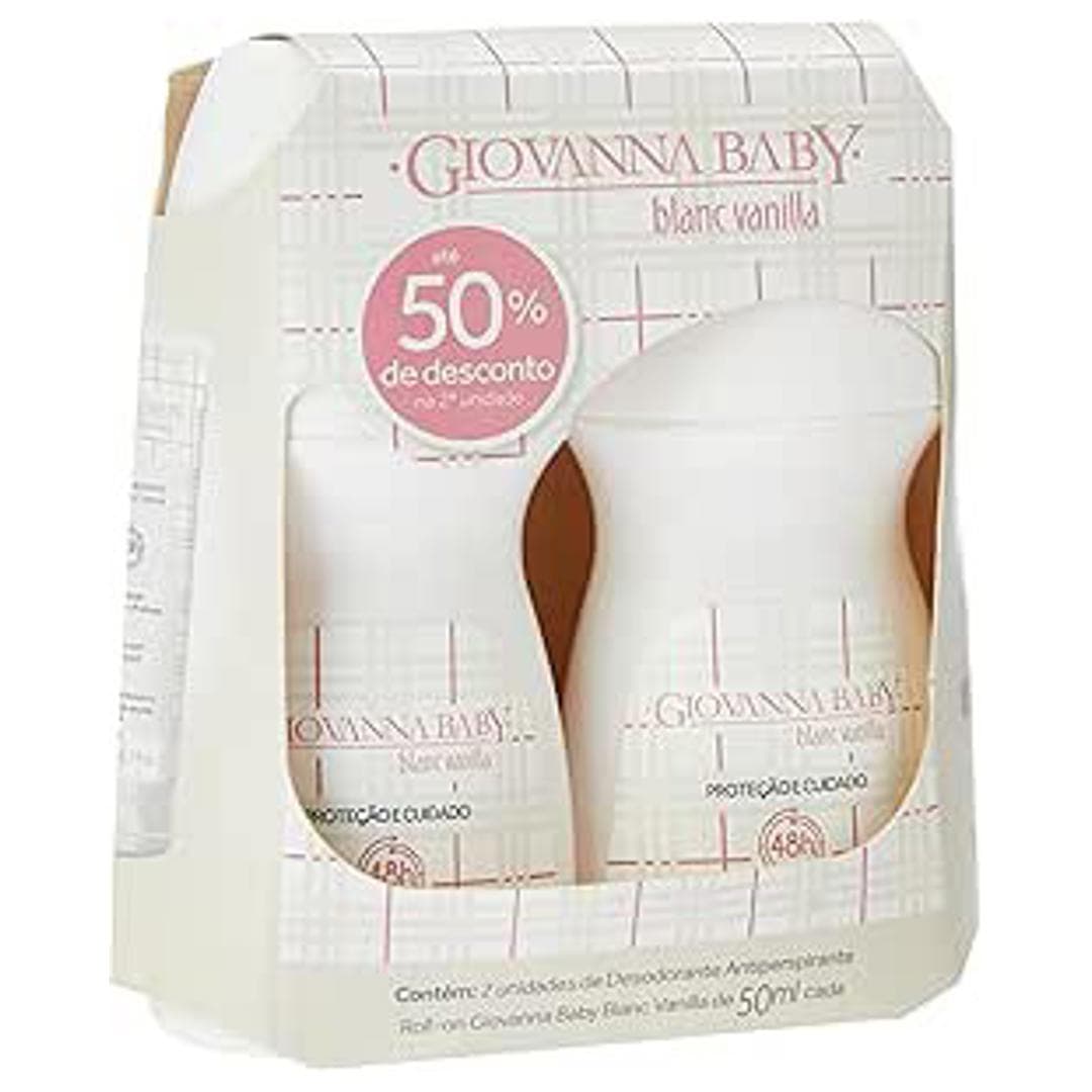 Giovanna Baby Desodorante Roll-On Blanc Vanilla 50 Ml 2 Unidades