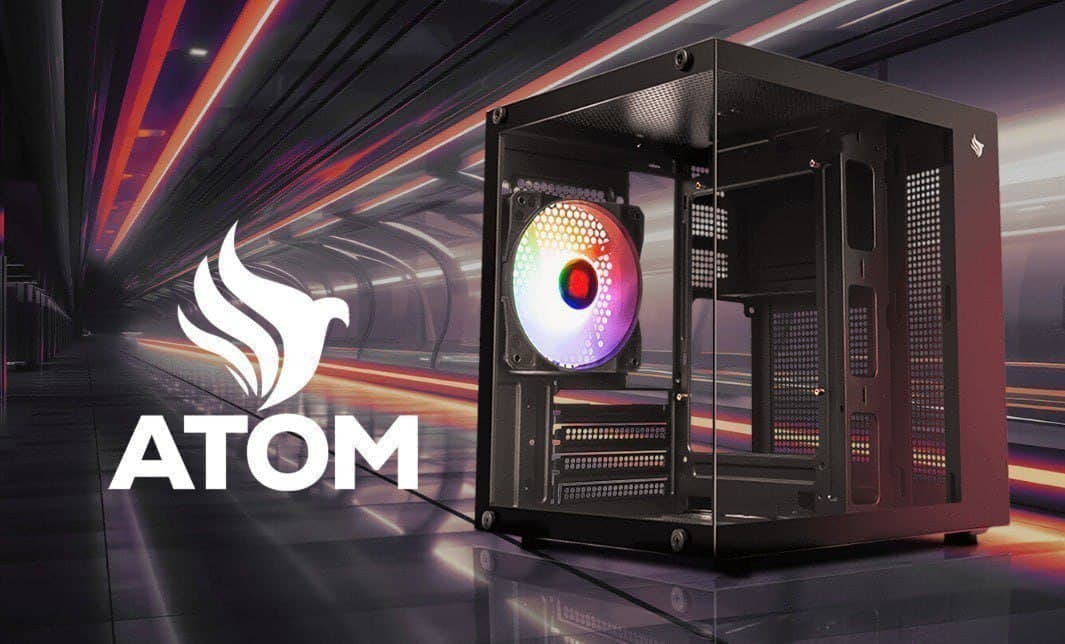 Gabinete Gamer Pichau Atom Mini-t Lateral de Vidro c/1 Fan